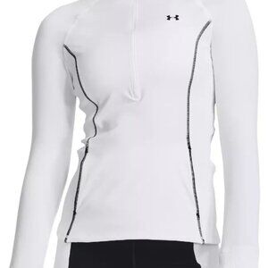 Under Armour - Women's Size XL Heatgear 1/4 Zip Fitted Pockets Long Sleeve